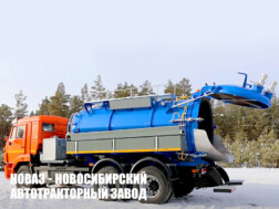 Илосос МВС‑10+2 с цистерной объёмом 10 м³ для плотных отходов на базе КАМАЗ 65115