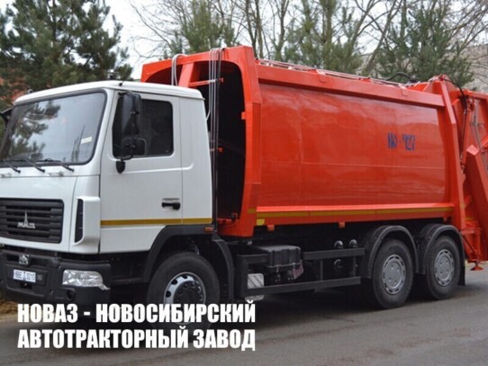 Мусоровоз КО-427-90 объёмом 22 м³ с задней загрузкой на базе МАЗ 6312С3-527-010 (фото 1)