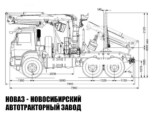 Лесовоз КАМАЗ 43118 с манипулятором ВЕЛМАШ VM10L74 до 3,1 тонны модели 1949 (фото 3)