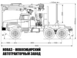 Лесовоз Урал 5557-1112-60 с манипулятором ВЕЛМАШ VM10L74 до 3,1 тонны модели 4180 (фото 3)