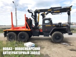 Лесовозный тягач Урал 5557‑1151‑60 с манипулятором ВЕЛМАШ VM10L74 до 3,1 тонны модели 7894