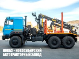 Лесовозный тягач Урал‑М 5557 с манипулятором ВЕЛМАШ VM10L74 до 3,1 тонны модели 4320