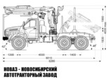 Лесовоз Урал NEXT 5557 с манипулятором ВЕЛМАШ VM10L74 до 3,1 тонны модели 7570 (фото 2)