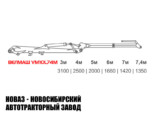 Ломовоз КАМАЗ 65115 с манипулятором ВЕЛМАШ VM10L74M до 3,1 тонны модели 205345 (фото 5)