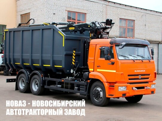 Ломовоз КАМАЗ 65115 с манипулятором ВЕЛМАШ VM10L74M до 3,1 тонны модели 205345 (фото 1)
