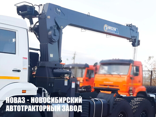 Седельный тягач МАЗ 643228-8521-012 с манипулятором Horyong HRS206 до 8 тонн (фото 1)