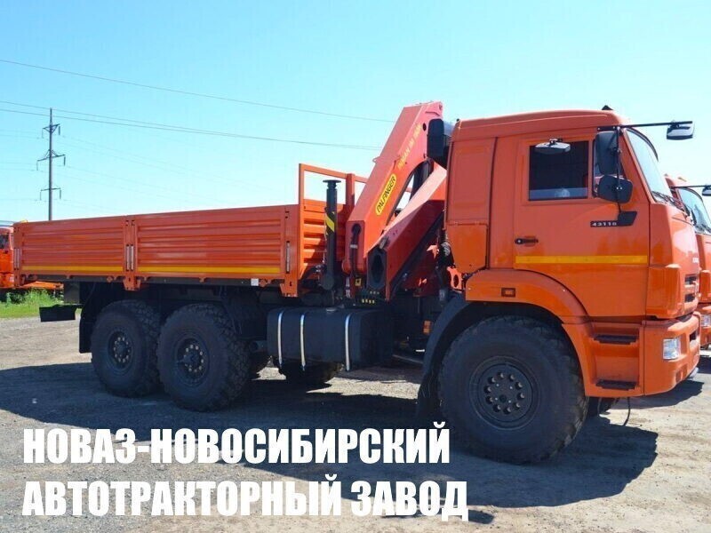 Бортовой грузовик КАМАЗ 43118 с краном манипулятором INMAN IM 150N до 6,1 тонны