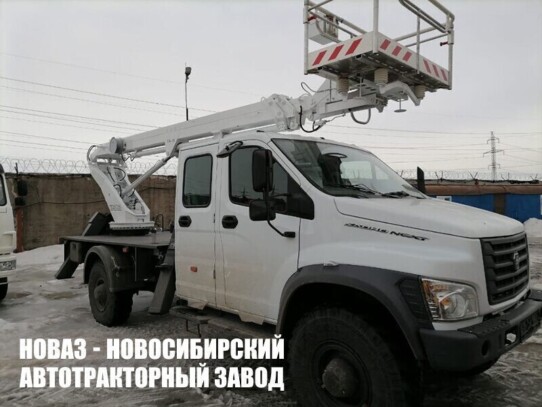 Автовышка КЭМЗ ТА-18 рабочей высотой 18 м со стрелой над кабиной на базе ГАЗ Садко NEXT C42A43 (фото 1)