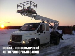Автовышка КЭМЗ ТА‑22 рабочей высотой 22 метра со стрелой над кабиной на базе ГАЗон NEXT C42R33