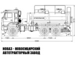 Автотопливозаправщик объёмом 11 м³ с 2 секциями на базе КАМАЗ 43118 модели 1652 (фото 2)