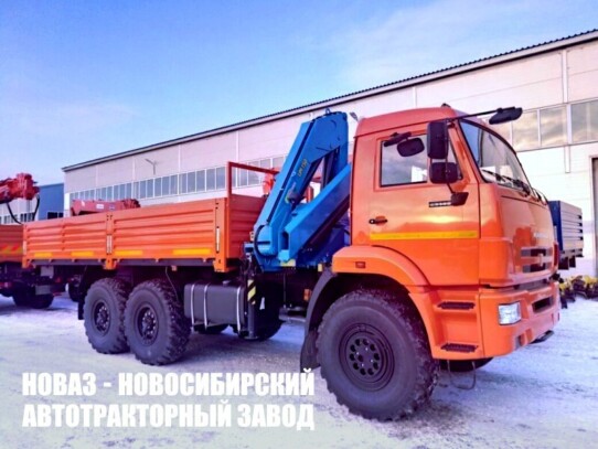 Бортовой автомобиль КАМАЗ 43118 с манипулятором INMAN IM 150 до 6,1 тонны модели 7635 (фото 1)