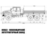 Бортовой автомобиль Урал NEXT 4320-6981-74 грузоподъёмностью 11,9 тонны с кузовом 4500х2460х600 мм модели 5278 (фото 2)