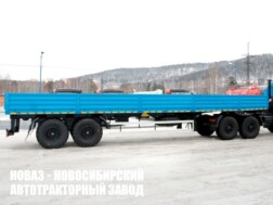 Бортовой полуприцеп грузоподъёмностью 20 тонн с кузовом 12300х2470х600 мм модели 7434