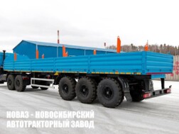 Бортовой полуприцеп грузоподъёмностью 30 тонн с кузовом 12300х2470х600 мм модели 7705
