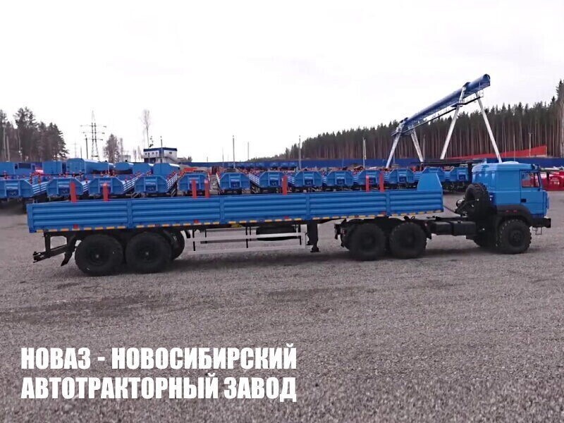 Бортовой полуприцеп с кузовом до 35 тонн габаритами 14160х2470х595 мм модели 7250 (Фото 1)