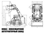 Фронтальный мини-погрузчик BAWOO BSL350EX грузоподъёмностью 1,2 тонны (фото 2)
