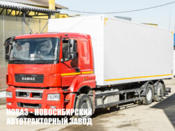 Изотермический фургон КАМАЗ 65208‑1002‑87 грузоподъёмностью 14,7 тонны с кузовом 7700х2500х2300 мм