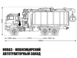 Ломовоз КАМАЗ 65115 с манипулятором ВЕЛМАШ VM10L74М до 3,1 тонны модели 5546 (фото 2)