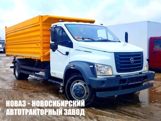 Самосвал ГАЗ-САЗ-2507 грузоподъёмностью 4,5 тонны с кузовом 11,4 м³ на базе ГАЗон NEXT C41R13 (фото 1)