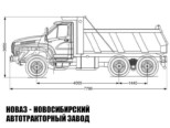 Самосвал Урал NEXT 73945-5121-01 грузоподъёмностью 15,6 тонны с кузовом 10 м³ модели 4761 (фото 4)