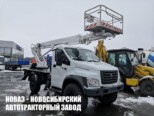 Автовышка КЭМЗ ТА-18 рабочей высотой 18 м со стрелой над кабиной на базе ГАЗ Садко NEXT C41A23 (фото 2)
