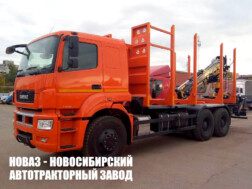 Лесовоз КАМАЗ 6580 с манипулятором ВЕЛМАШ VM10L74 до 3,1 тонны
