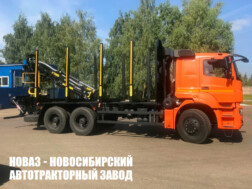 Лесовоз КАМАЗ 6580 с манипулятором ВЕЛМАШ VM10L86 до 2,9 тонны