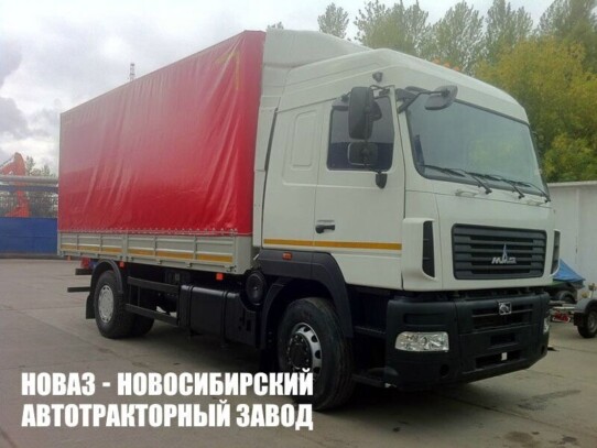 Тентованный грузовик МАЗ 5340С5-8575-000 грузоподъёмностью 10 тонн с кузовом 6200х2550х2500 мм