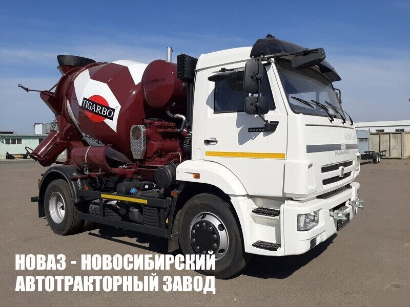Автобетоносмеситель 69362В объёмом 3 м³ перевозимой смеси на базе КАМАЗ 43255-30