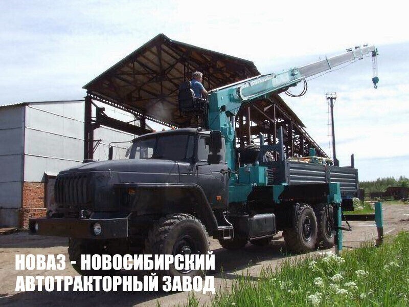 Бортовой автомобиль Урал 4320 с манипулятором HKTC HLC-8026S до 8 тонн