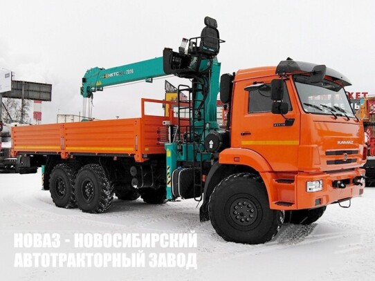 Бортовой автомобиль КАМАЗ 43118 с манипулятором HKTC HLC-7016L до 7 тонн (фото 1)