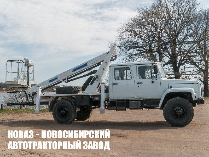Автовышка АГП-18Т рабочей высотой 17,9 метра на базе ГАЗ 33081 Садко