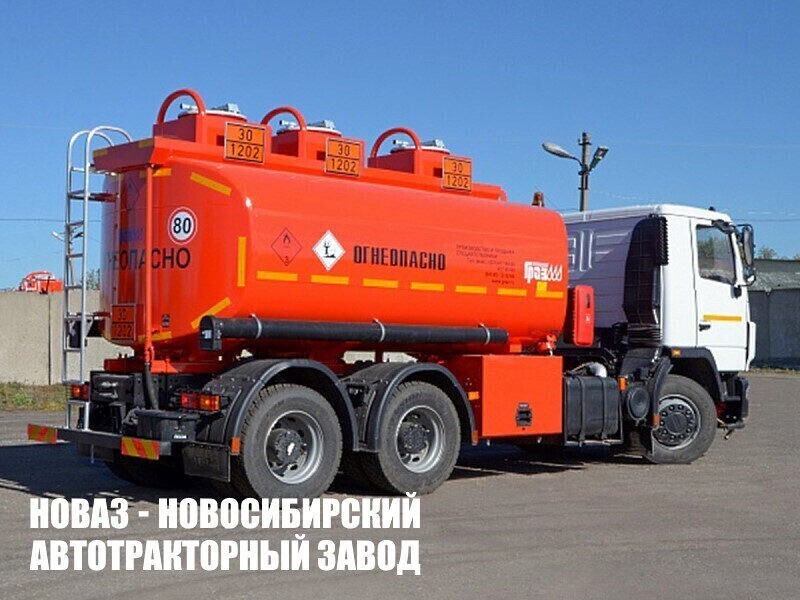 Автотопливозаправщик ГРАЗ 56215-10-S объёмом 15 м³ с 3 секциями на базе МАЗ 6312C3