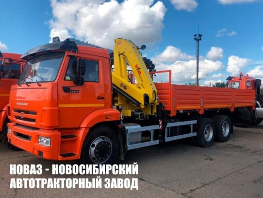 Бортовой автомобиль КАМАЗ 65115 с манипулятором Hyva HB 150 E2 до 5,4 тонны (фото 1)
