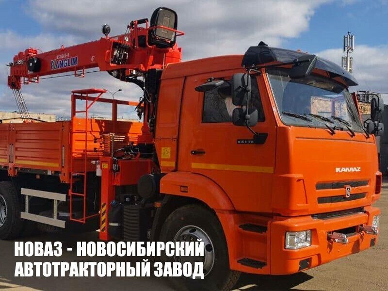 Бортовой автомобиль КАМАЗ 65115 с манипулятором Kanglim KS1256G-II до 7 тонн (Фото 1)