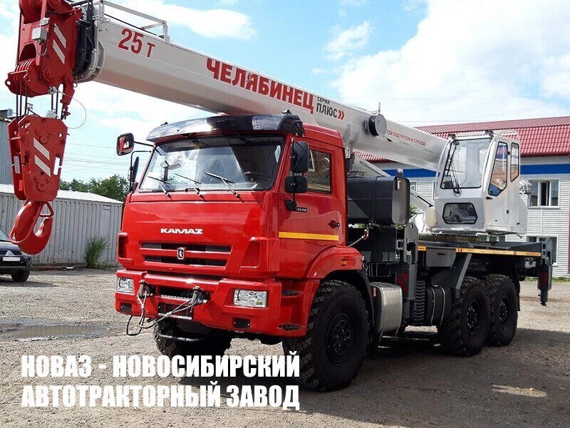 Автокран КС-55732-25-22 Челябинец грузоподъёмностью 25 тонн на базе КАМАЗ 43118 модели 6864