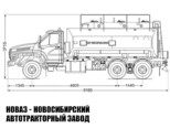 Автотопливозаправщик объёмом 17 м³ с 3 секциями на базе Урал NEXT 73945-6921-01 модели 5999 (фото 2)