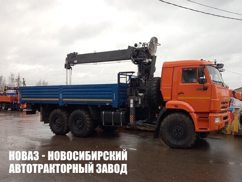 Бортовой грузовик КАМАЗ 43118 с краном манипулятором Horyong HRS 216 до 8 тонн