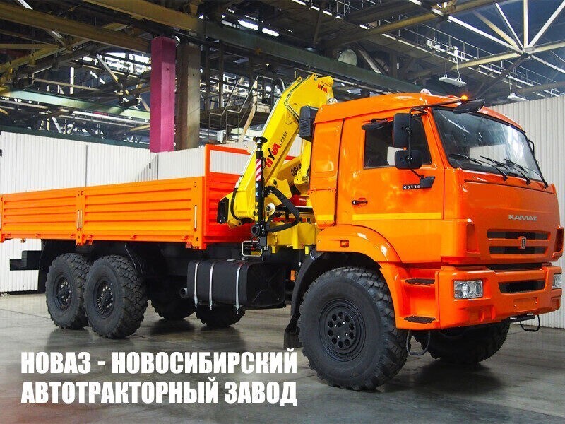 Бортовой грузовик КАМАЗ 43118 с краном манипулятором Hyva HB 150 или 152 E2 до 5,4 тонны