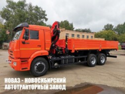 Бортовой автомобиль КАМАЗ 65115 с краном‑манипулятором INMAN IM 150N грузоподъёмностью 6,1 тонны