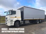 Тентованный грузовик КАМАЗ 65208-1002-87 грузоподъёмностью 14,8 тонны с кузовом 8200х2550х2700 мм (фото 1)