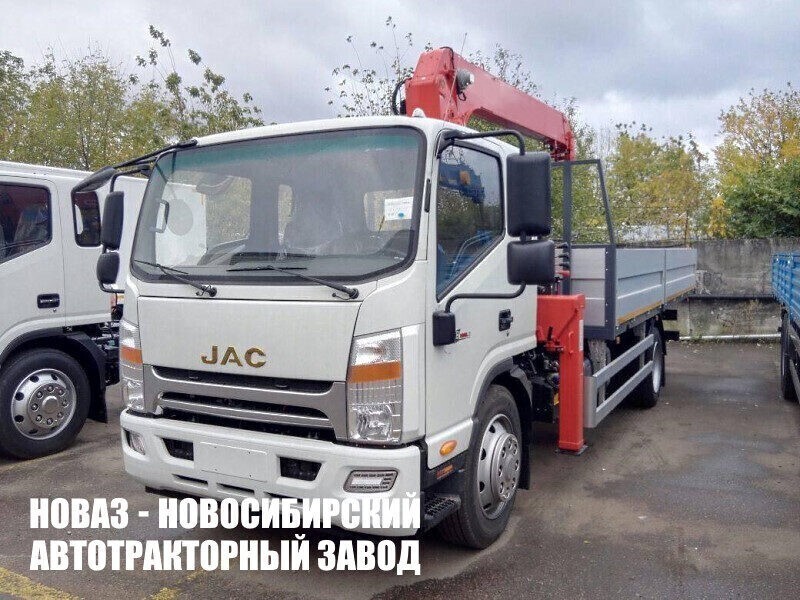 Бортовой грузовик JAC N120 с краном манипулятором FG 516 до 6,1 тонны