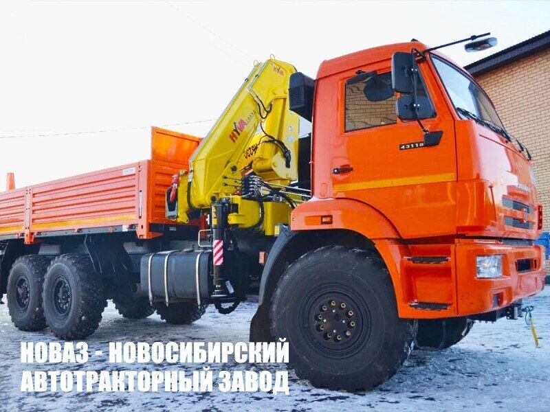 Бортовой грузовик КАМАЗ 43118 с краном манипулятором Hyva HB 230 E2 до 9,4 тонны