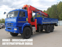 Бортовой автомобиль КАМАЗ 43118 с краном‑манипулятором TAURUS 086А до 8 тонн с буром