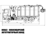 Ломовоз МАЗ 6312С3-587-011 с манипулятором МАЙМАН-110S (ММ-110) до 3,7 тонны (фото 2)