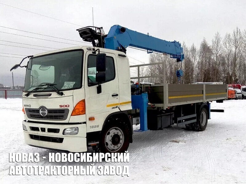 Бортовой грузовик HINO 500 с краном манипулятором DongYang SS1926 II до 7 тонн