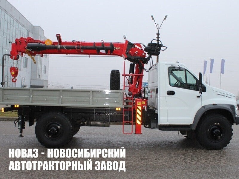 Бортовой грузовик ГАЗ Садко NEXT с манипулятором TAURUS 035A до 3,5 тонны с буром