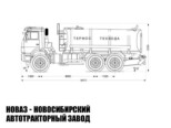 Автоцистерна для технической воды объёмом 10 м³ с 1 секцией на базе КАМАЗ 43118 модели 6232 (фото 3)