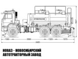 Автотопливозаправщик объёмом 11 м³ с 2 секциями на базе КАМАЗ 43118 модели 7633 (фото 2)