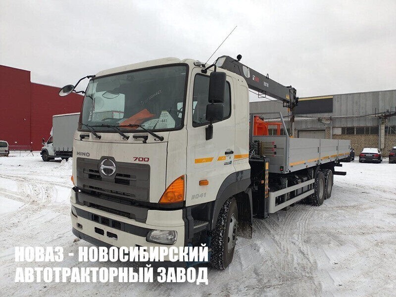 Бортовой грузовик HINO 700 с краном манипулятором HIAB 190TM-6 до 8 тонн
